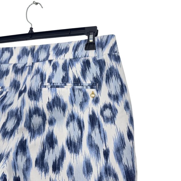 Crown & Ivy Shelby Womens Scalloped Hem Ikat Print Shorts Size 6 Cotton Blend - Picture 9 of 11